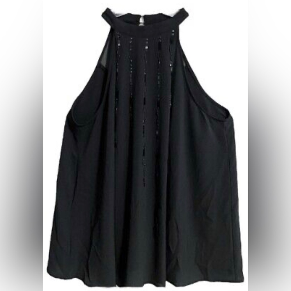 High neck sleeveless beaded top. 2x torrid